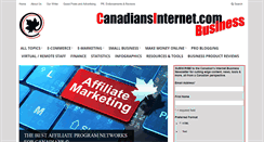 Desktop Screenshot of canadiansinternet.com