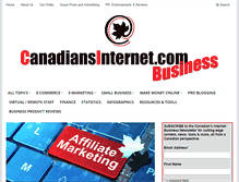 Tablet Screenshot of canadiansinternet.com